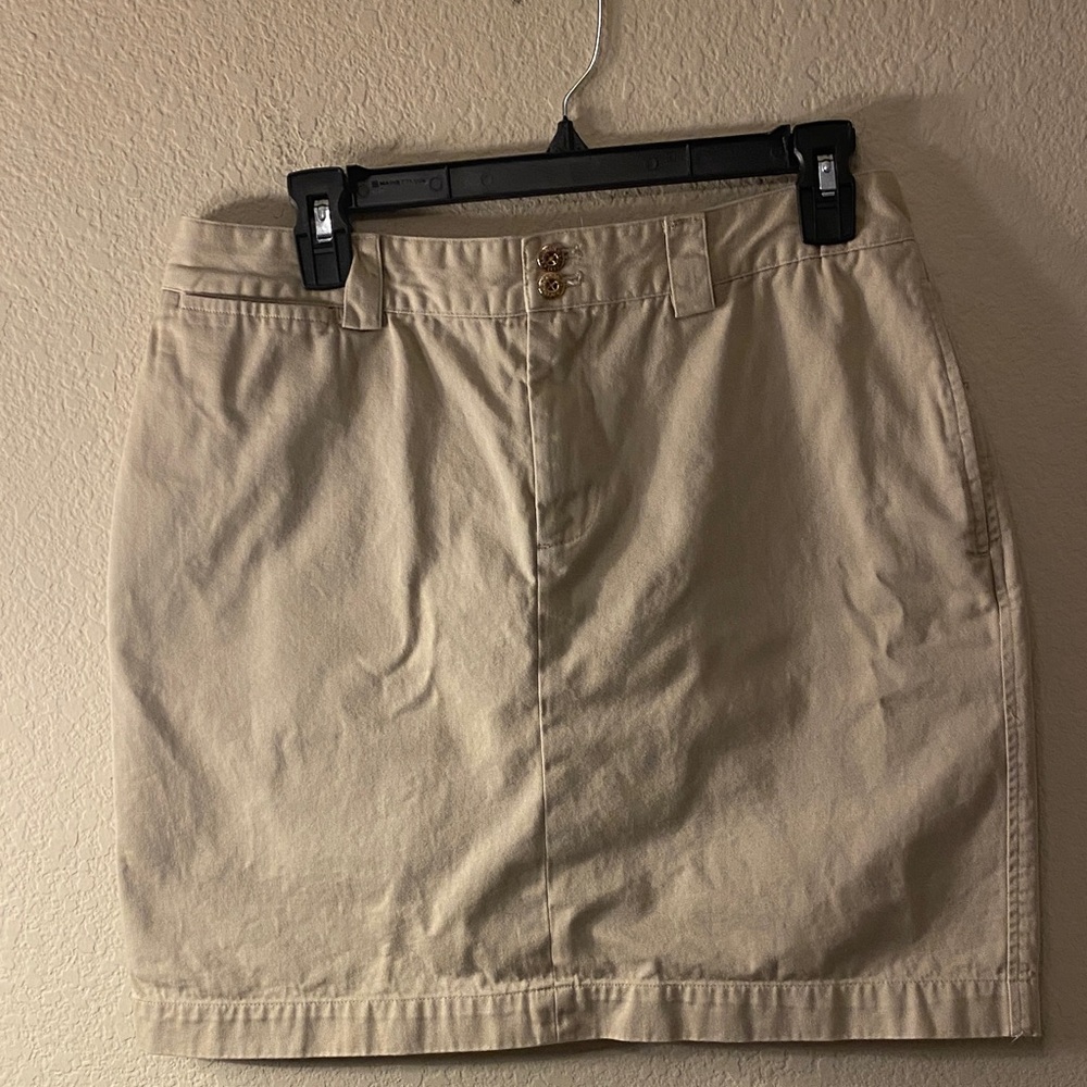 Ralph Lauren Cream Straight Mini Skirt